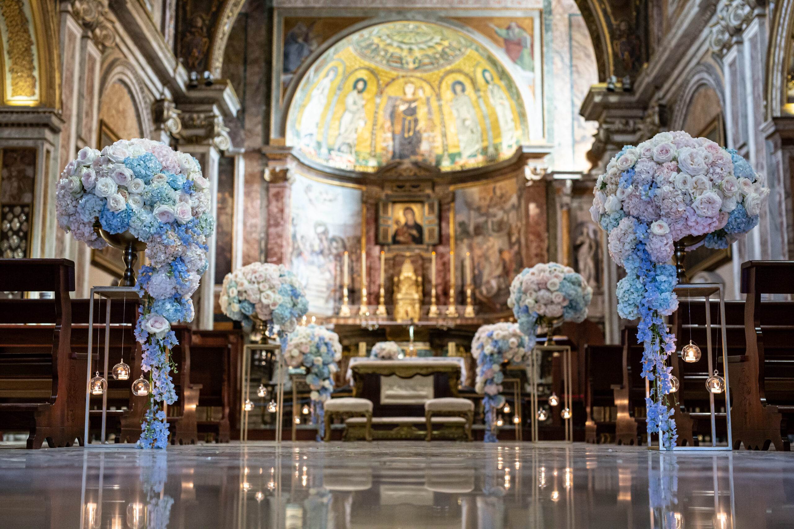 Allestimenti e fiori per il matrimonio in chiesa a Roma. Le regole